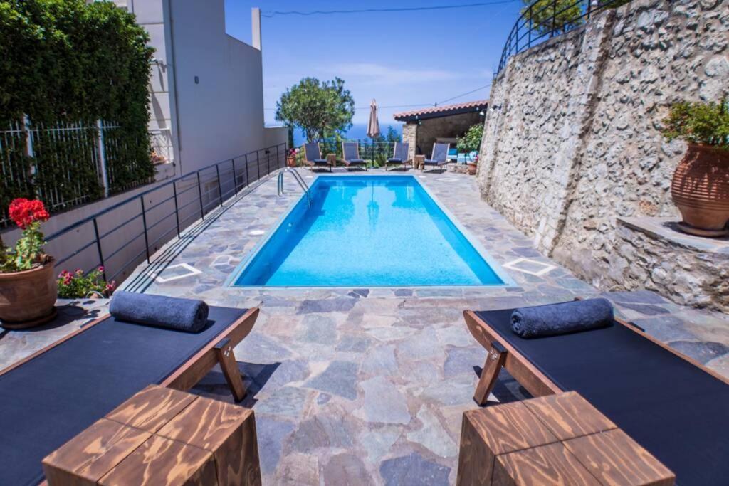 Villa Ventus, 40Sqm Private Pool & Hot Tub! Roussospítion Extérieur photo
