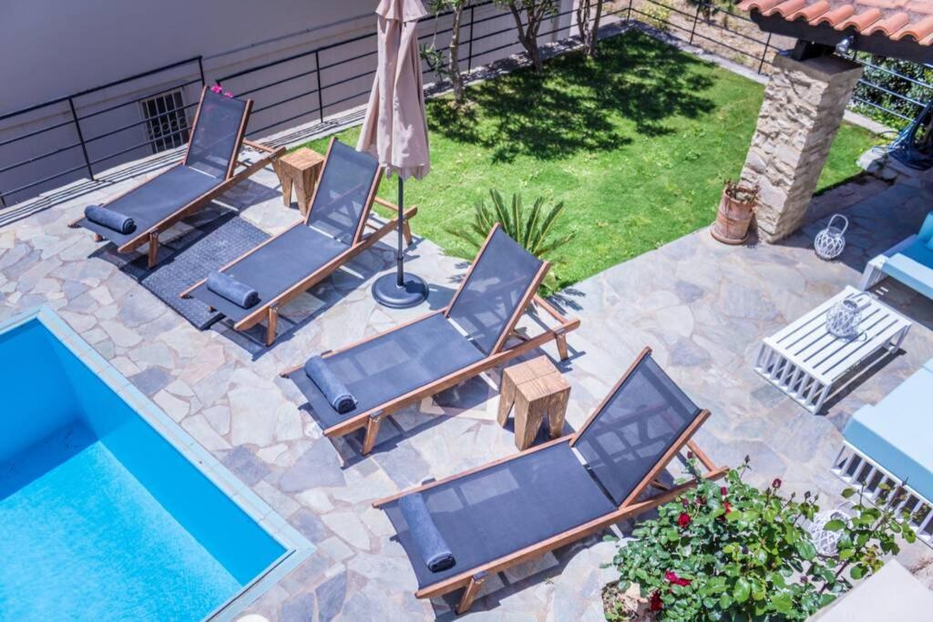 Villa Ventus, 40Sqm Private Pool & Hot Tub! Roussospítion Extérieur photo